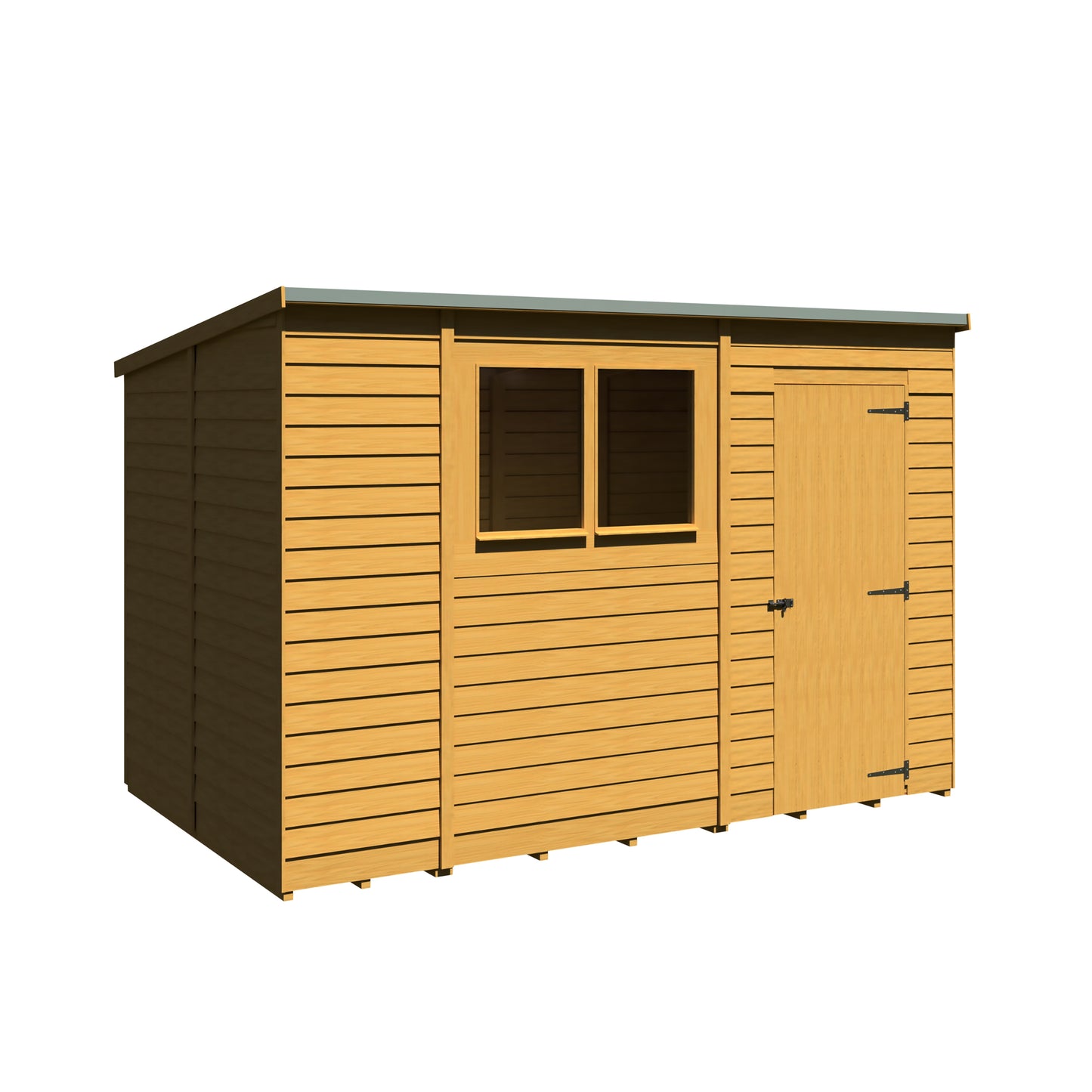 Shire Overlap Double Door Pent 10x6 D/D