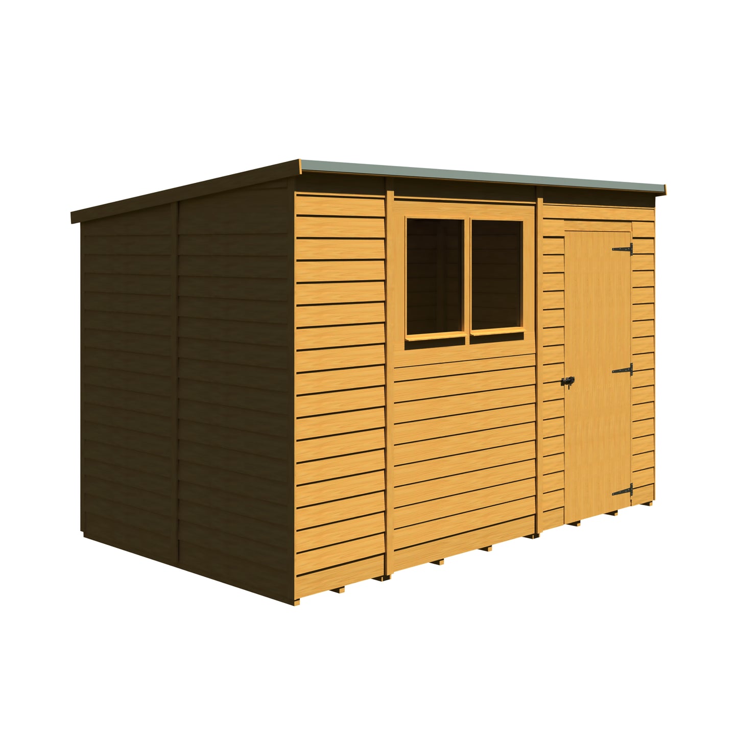 Shire Overlap Double Door Pent 10x6 D/D