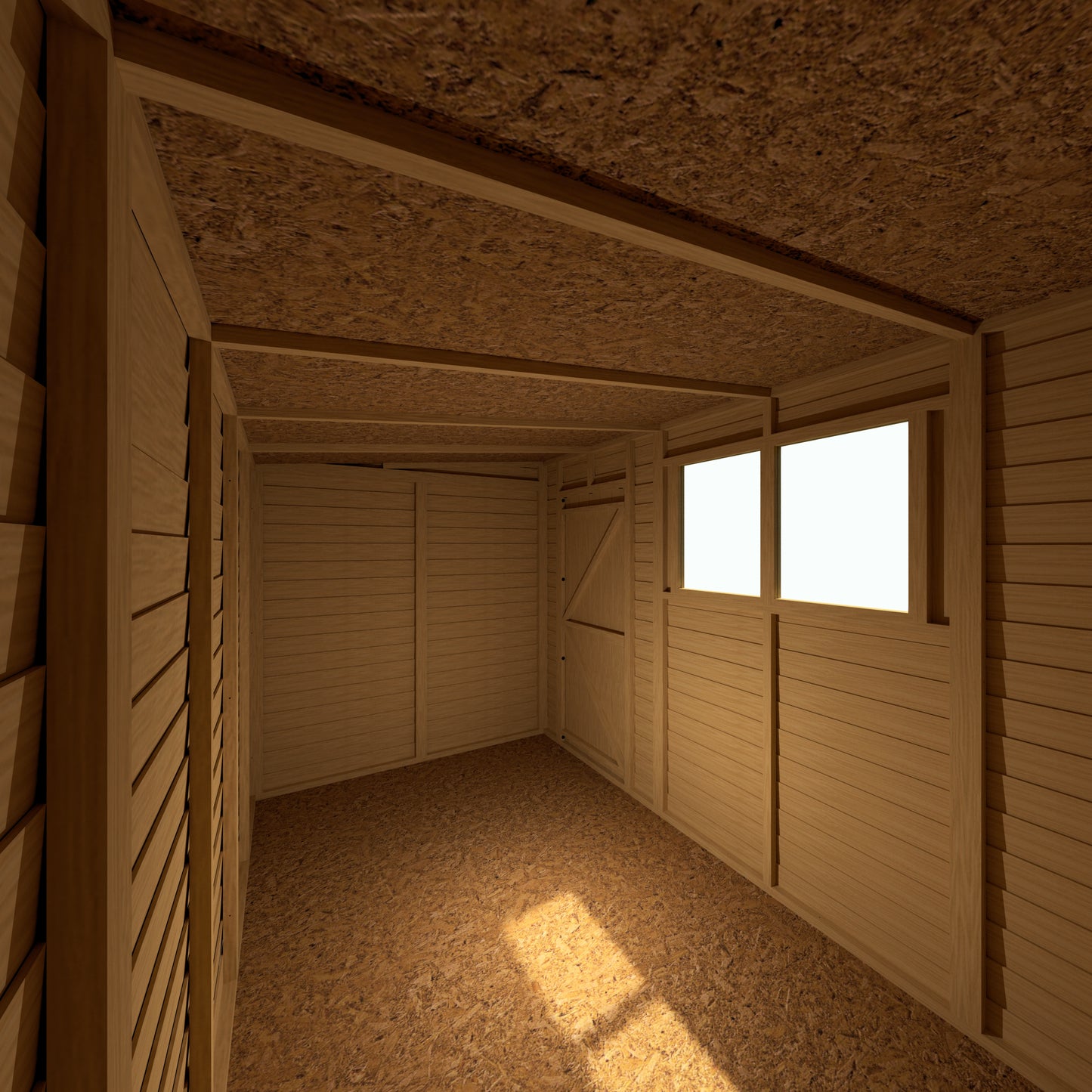 Shire Overlap Double Door Pent 10x6 D/D