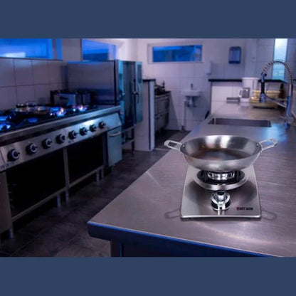 HOT WOK 30 cm Carbon Steel Paella Pan – Compatible with Gas & Induction