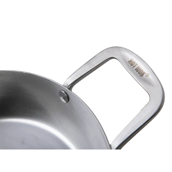 HOT WOK 35 cm Carbon Steel Paella Pan – Gas & Induction Compatible