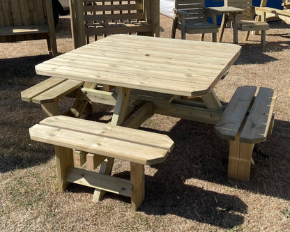 Churnet Valley Westwood Square 8 Seat Picnic Table