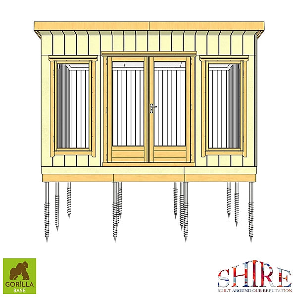 Shire Security Cabin 9x6 Shiplap Style C