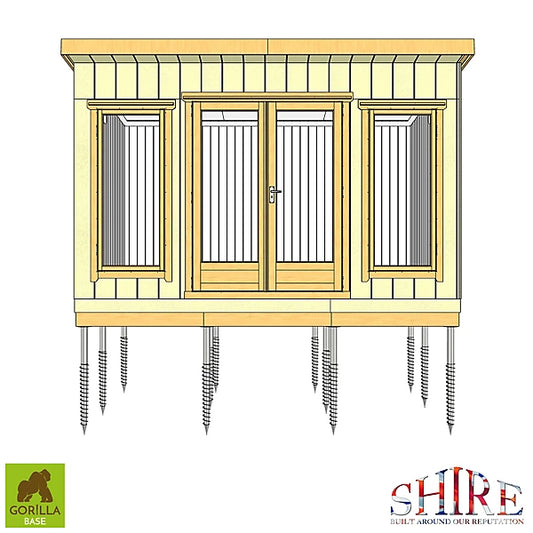 Shire Security Cabin 9x6 Shiplap Style C