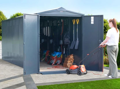 Asgard Metal Shed 5ft x 18ft (The Centurion P3) - Police Preferred Specification