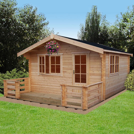 Shire Kinver 12Gx12 Log Cabin (28mm - 70mm Logs)
