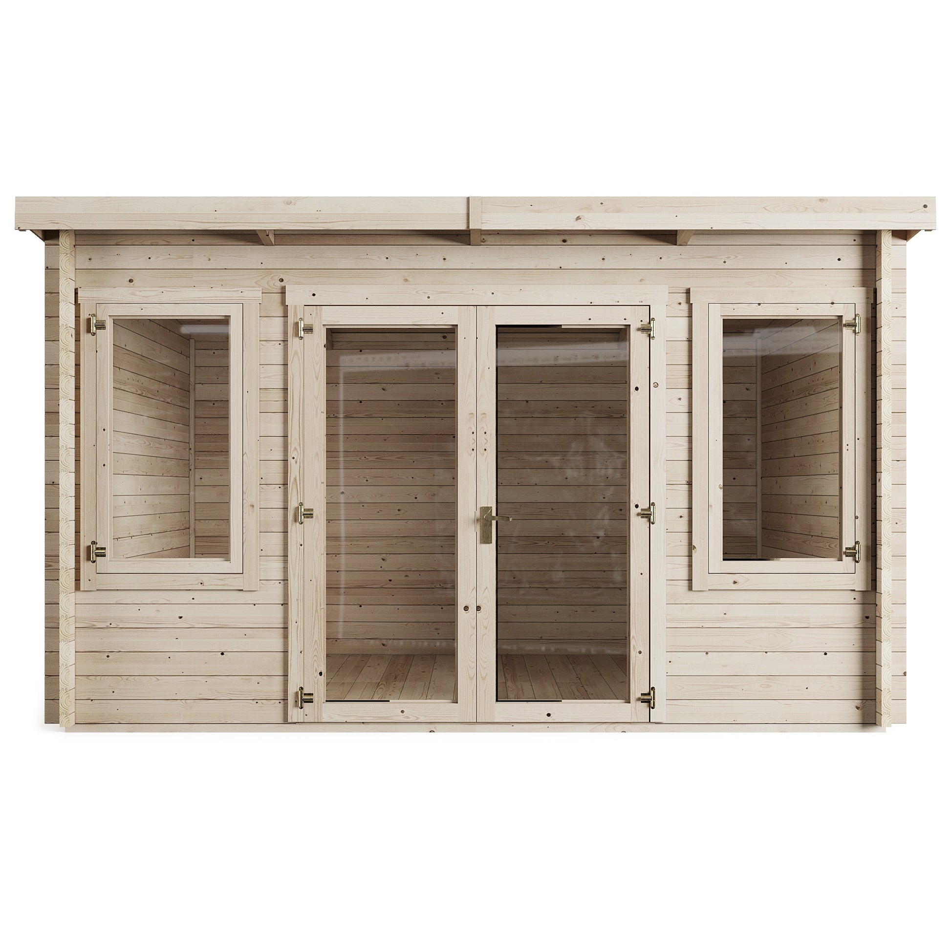 Store More Ashley Pent Log Cabin Garden Room - PT-4.0m x 3.0m