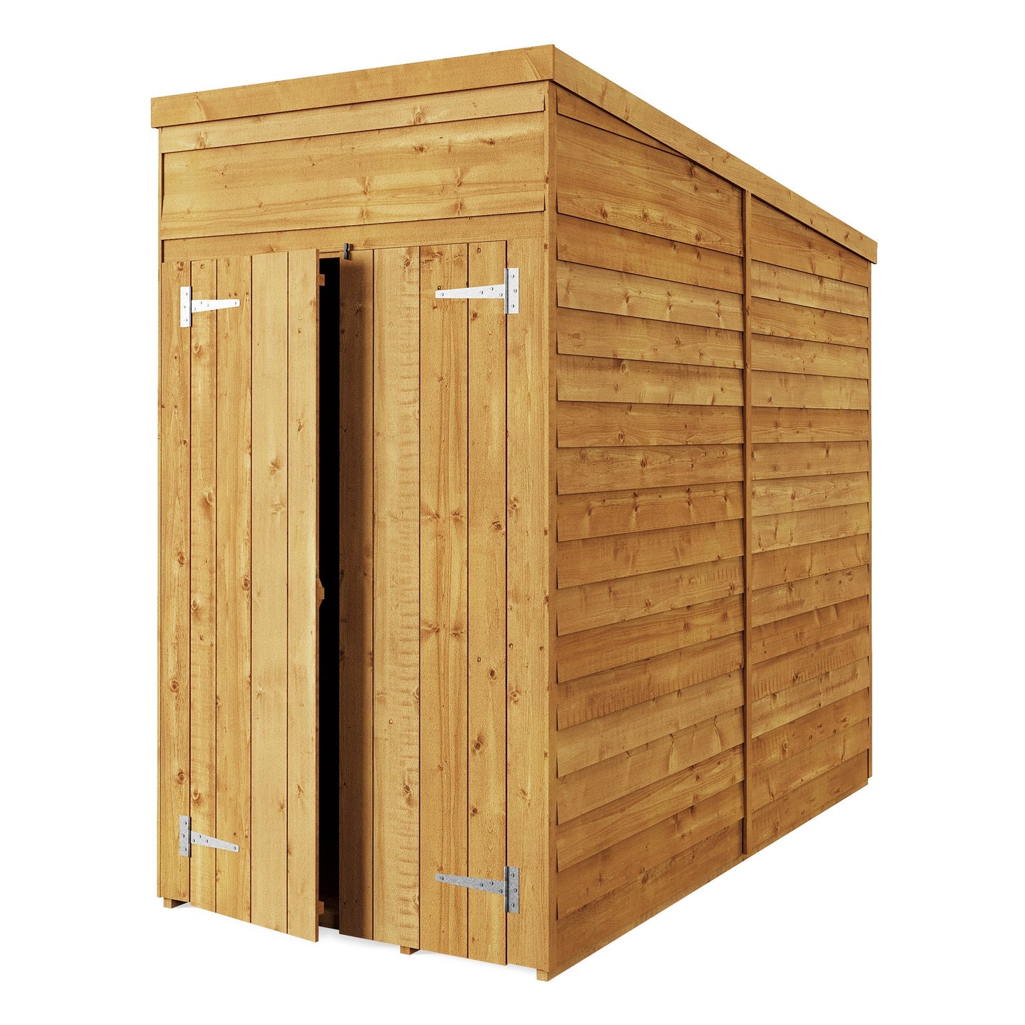 Store More Overlap Pent Shed - 4x8 Windowless