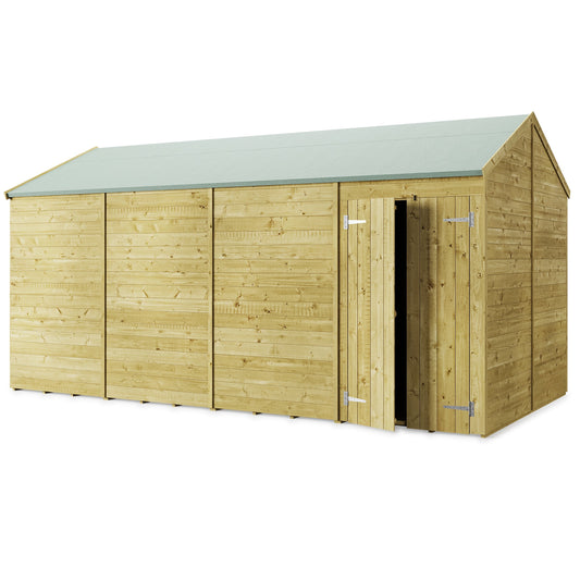 Store More Tongue and Groove Apex Shed - 16x8 Windowless