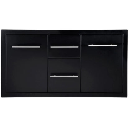 Sunstone Black Series 42” Multi Storage Combo with Plastic Bin