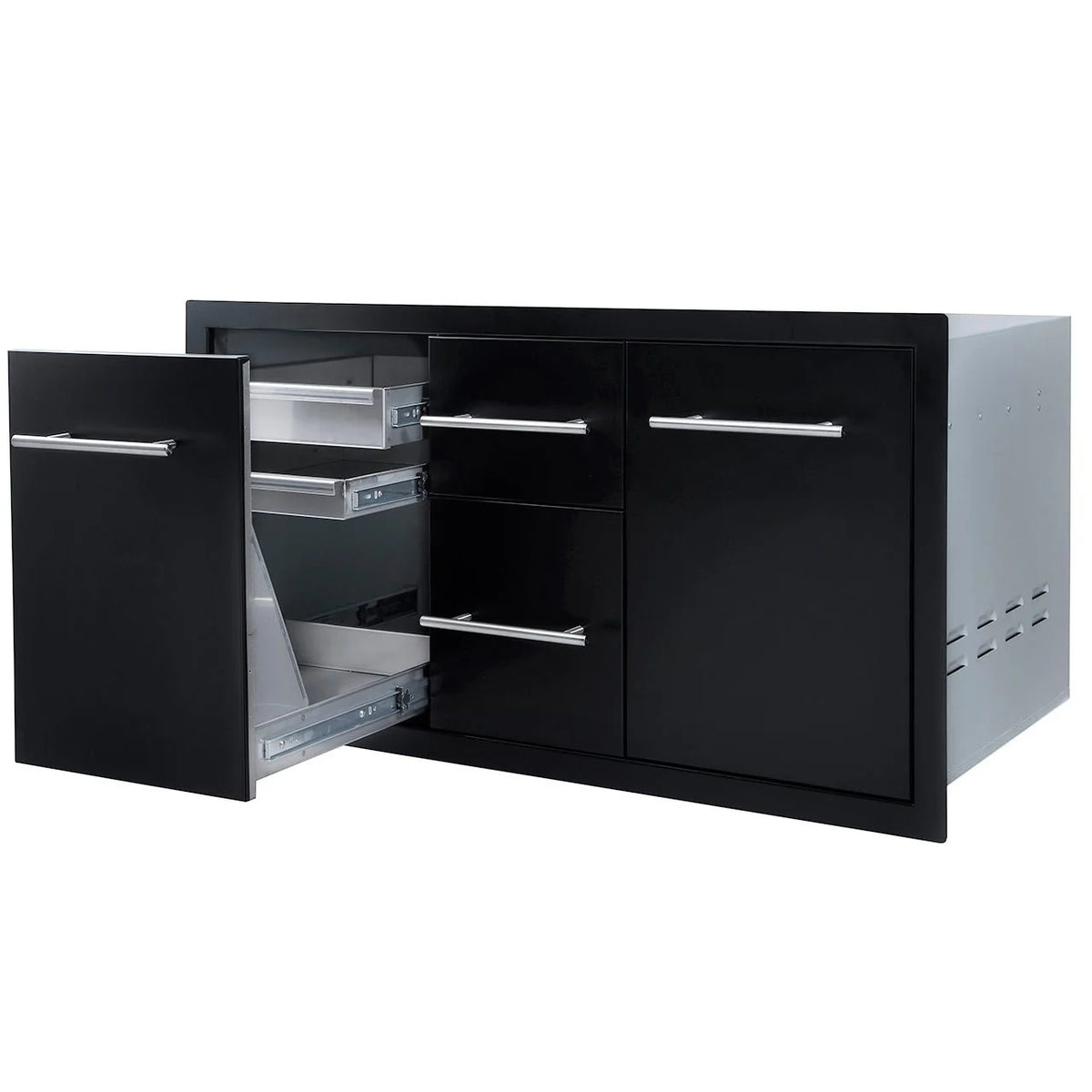 Sunstone Black Series 42” Multi Storage Combo with Plastic Bin