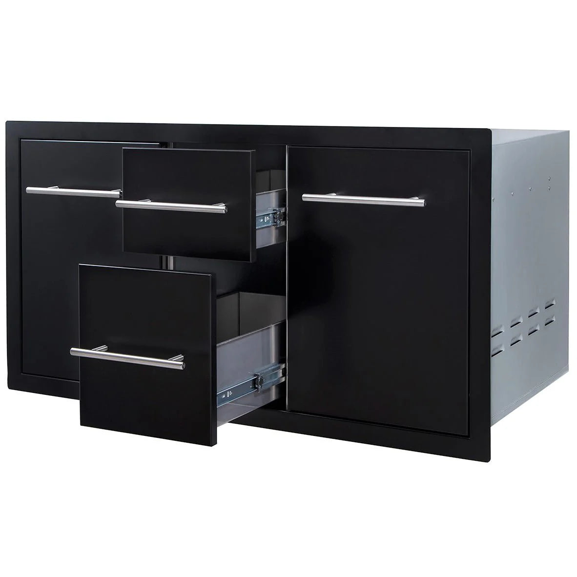 Sunstone Black Series 42” Multi Storage Combo with Plastic Bin