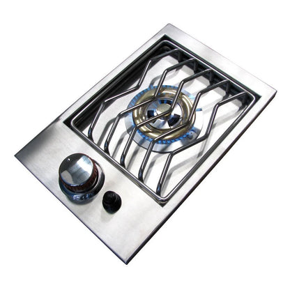 Sunstone Single Drop-In Side Burner – 304 Stainless Steel Outdoor Gas Side Burner,