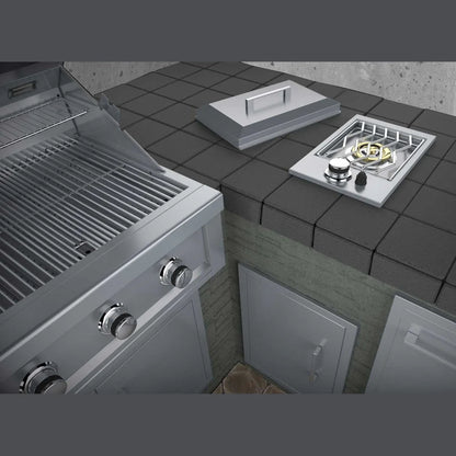 Sunstone Single Drop-In Side Burner – 304 Stainless Steel Outdoor Gas Side Burner,