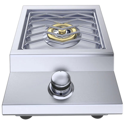 Sunstone Versa Slide-In Single Side Burner – 304 Stainless Steel Outdoor Gas Burner,
