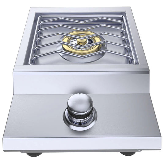 Sunstone Versa Slide-In Single Side Burner – 304 Stainless Steel Outdoor Gas Burner,