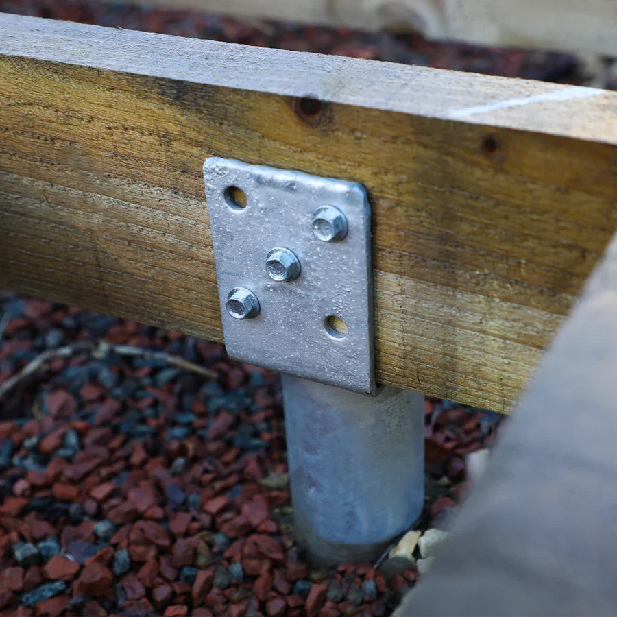 Mercia 4m x 4m Elite Timber Base With Ground Screws