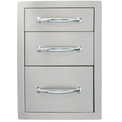 Sunstone Premium Triple Access Drawer – 304 Stainless Steel Outdoor Kitchen Storage Unit