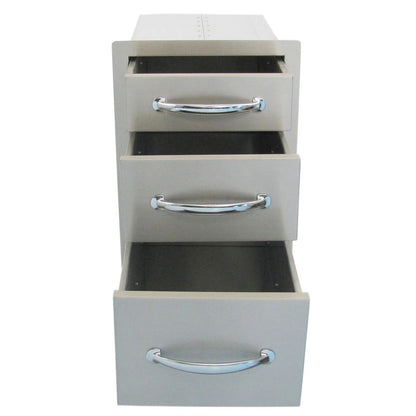 Sunstone Premium Triple Access Drawer – 304 Stainless Steel Outdoor Kitchen Storage Unit