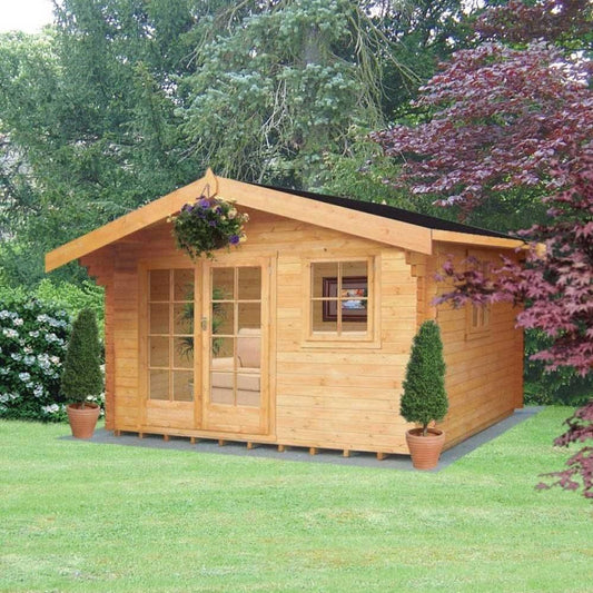 Shire Tunstall 16x12 Log Cabin (28mm - 70mm Logs)