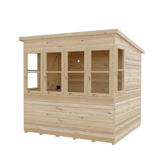 Shire Sun Pent 6x6 Single Door Loglap Style A