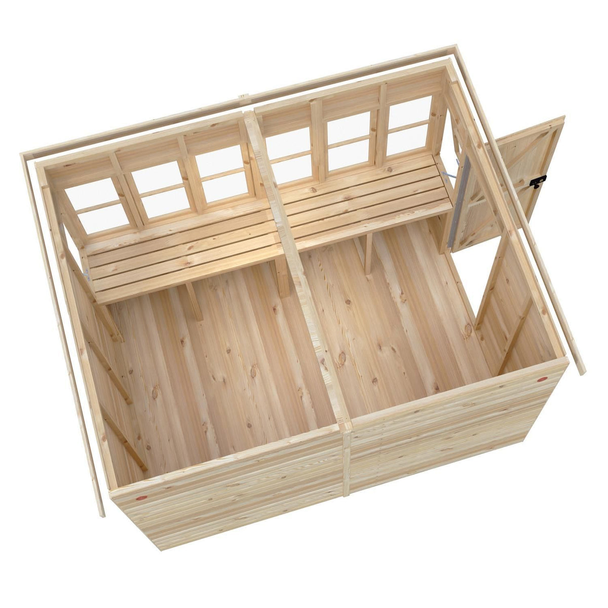 Shire Sun Pent 10x8 Single Door Loglap Style A