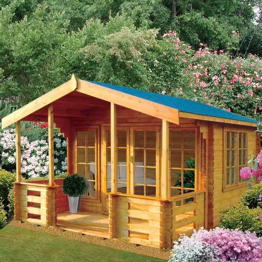 Shire Hatfield 12x13 Log Cabin (34mm - 70mm Logs)