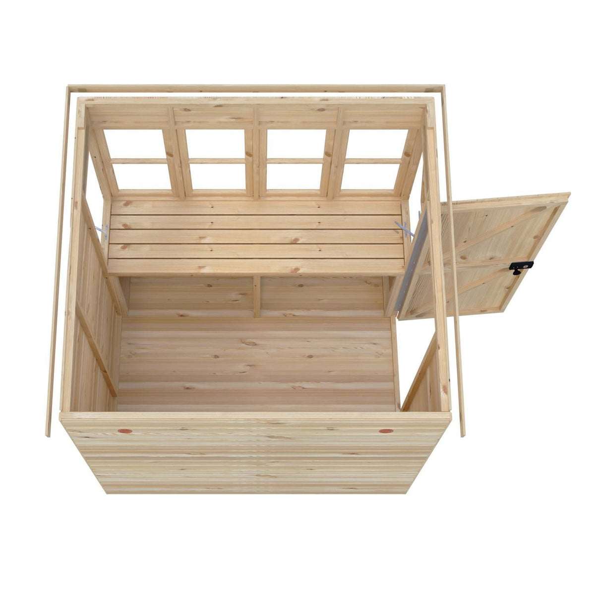 Shire Sun Pent 8x8 Single Door Loglap Style A