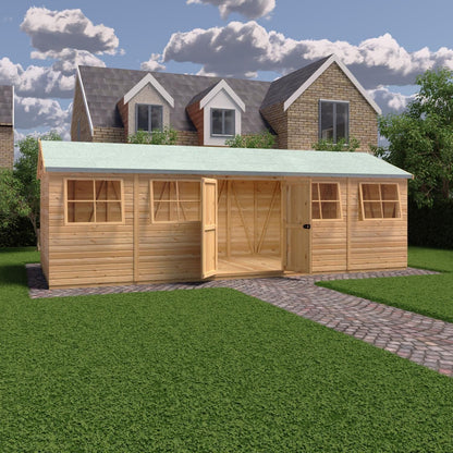 Shire Mammoth 10x25 Double Door Shiplap