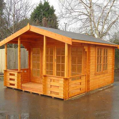 Shire Hatfield 12x15 Log Cabin (28mm - 70mm Logs)
