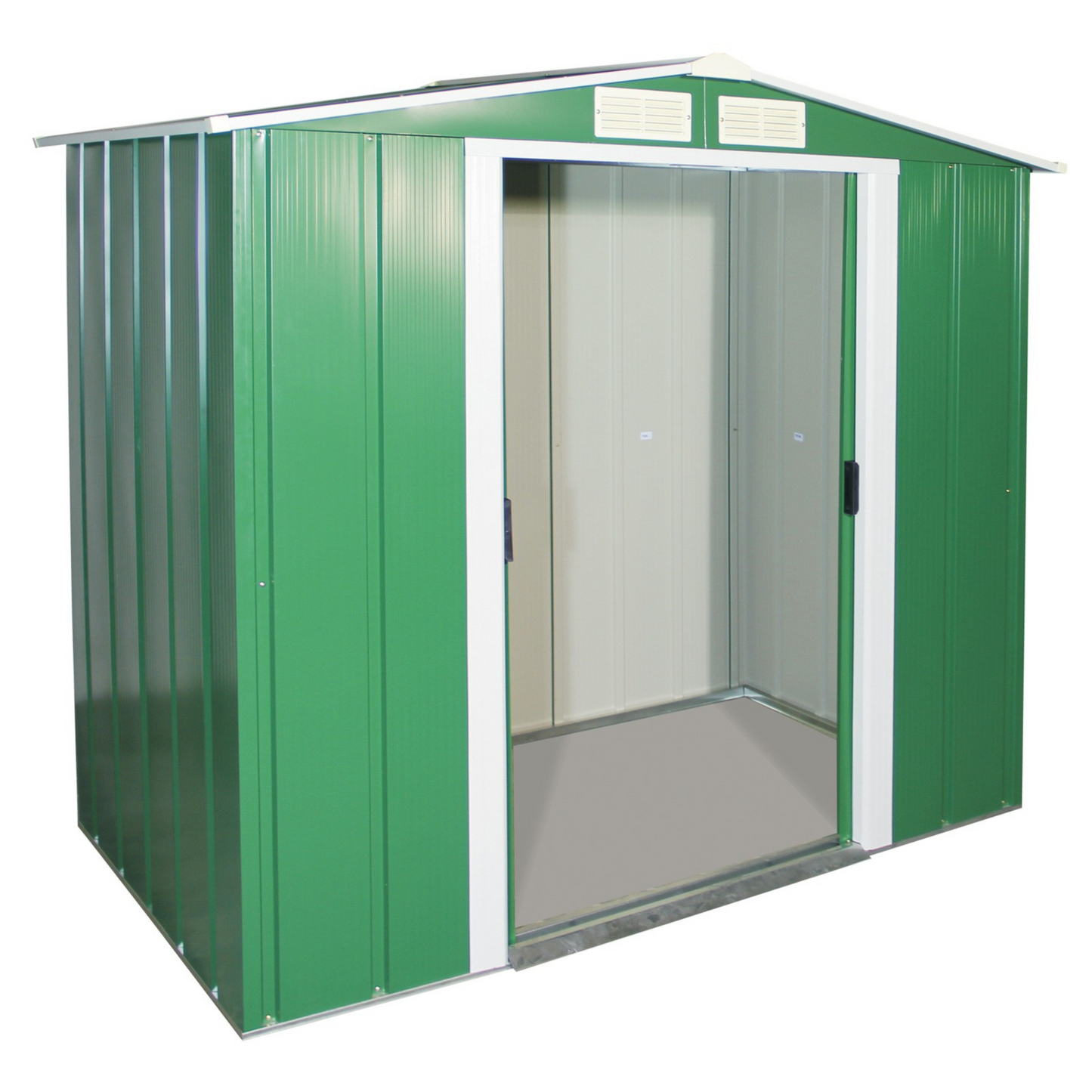 Sapphire 6x4ft Apex Metal Shed - Green