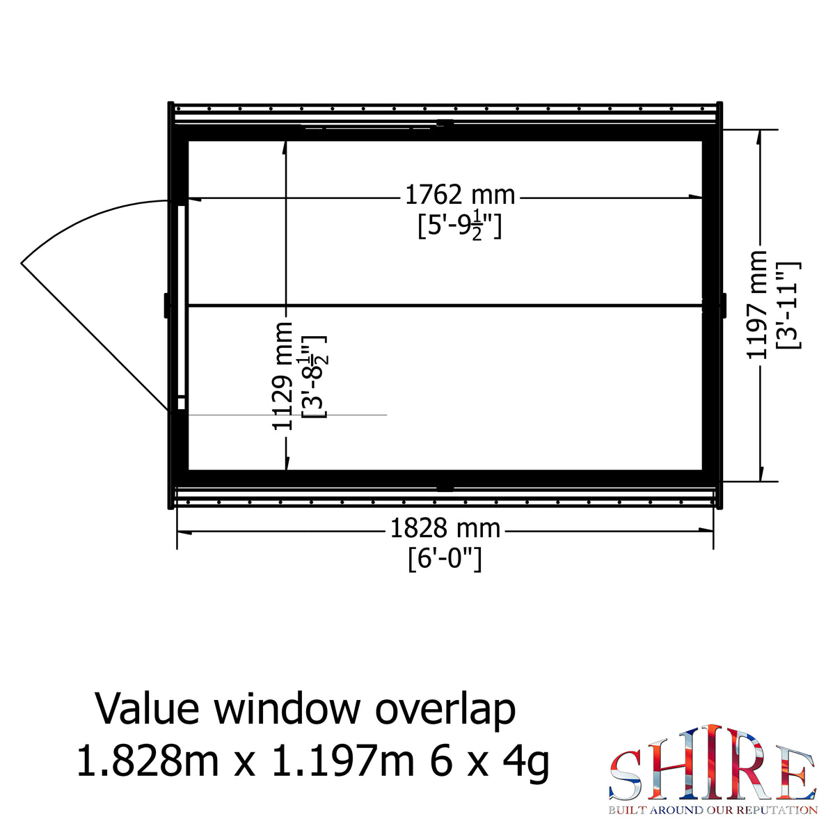 Shire Overlap 6x4 Value with Window