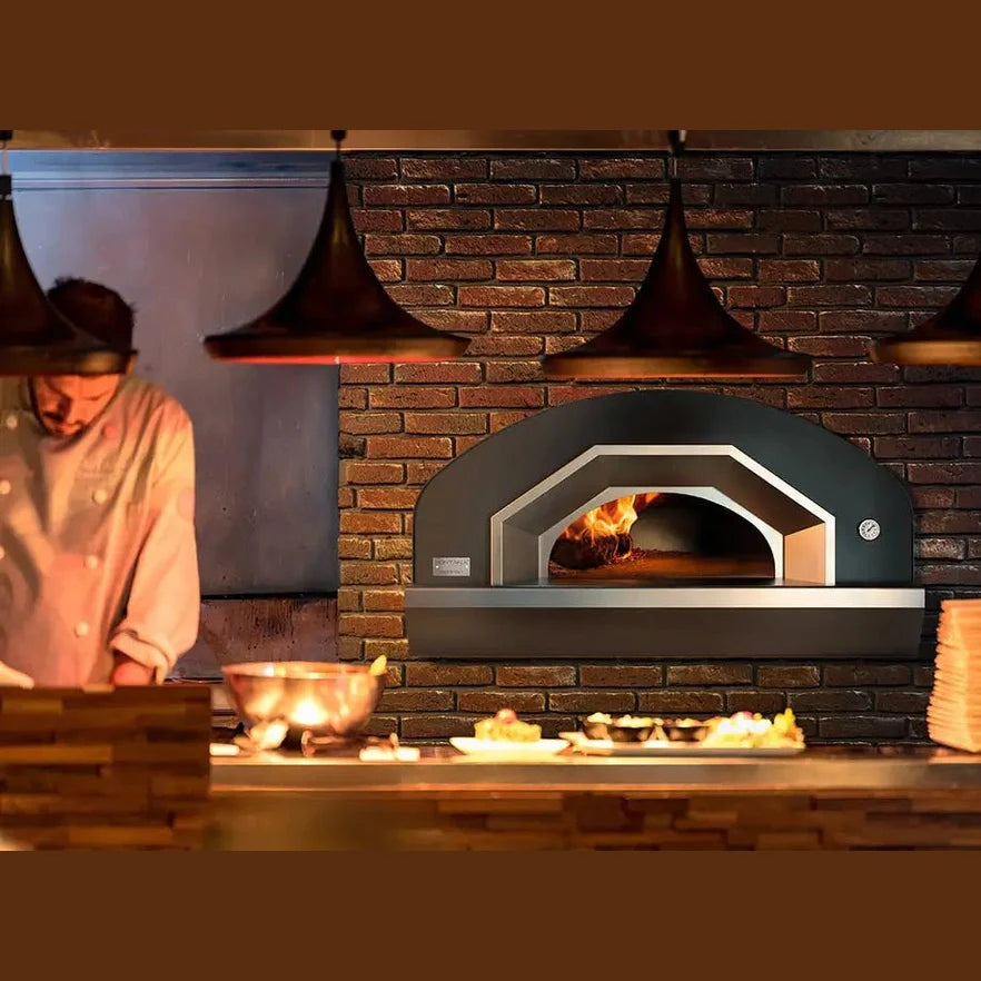Fontana Forni Vulcano Commercial Wood-Fired Oven with Cart