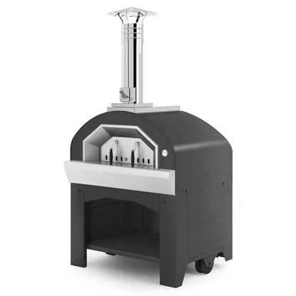 Fontana Forni Vulcano Commercial Wood-Fired Oven with Cart