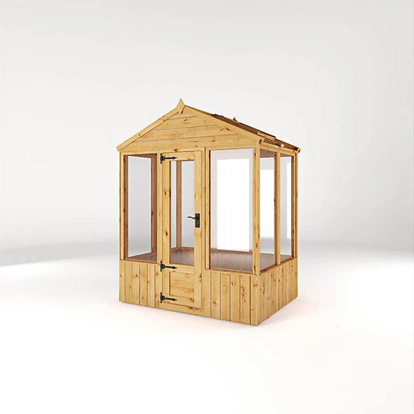 Mercia 4 x 6 Woodsman Apex Greenhouse - Glass