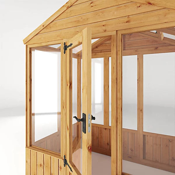 Mercia 4 x 6 Woodsman Apex Greenhouse - Glass