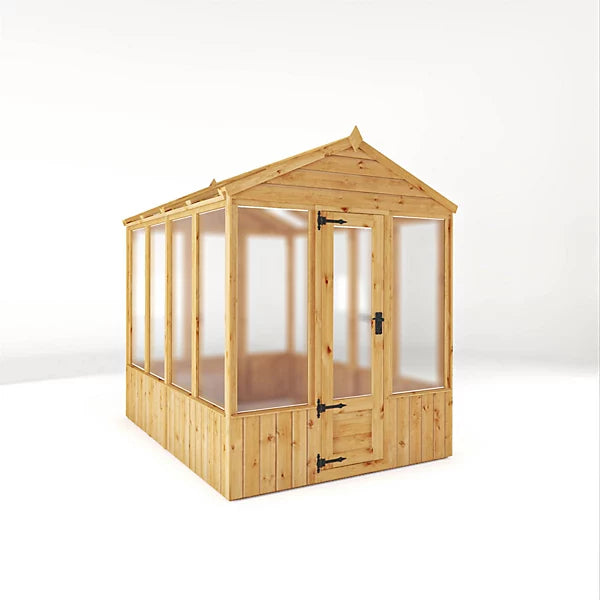 Mercia 8 x 6 Woodsman Apex Greenhouse - Polycarbonate