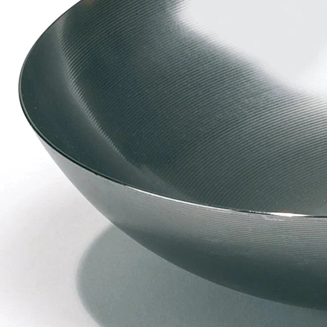 HOT WOK 30 cm Carbon Steel Wok Pan – Round-Bottomed for Gas Burners
